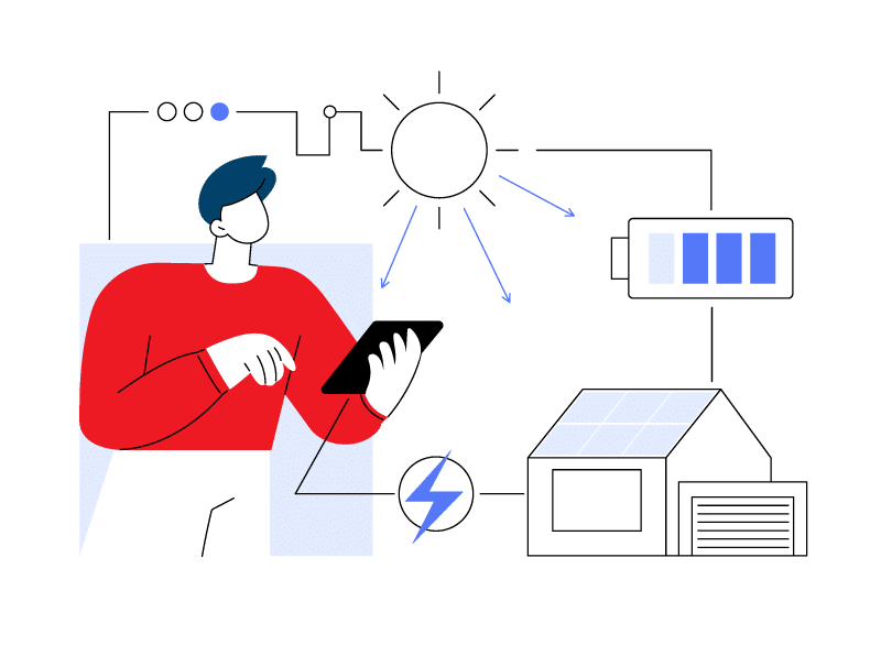 Illustration Panneaux solaires FAQ